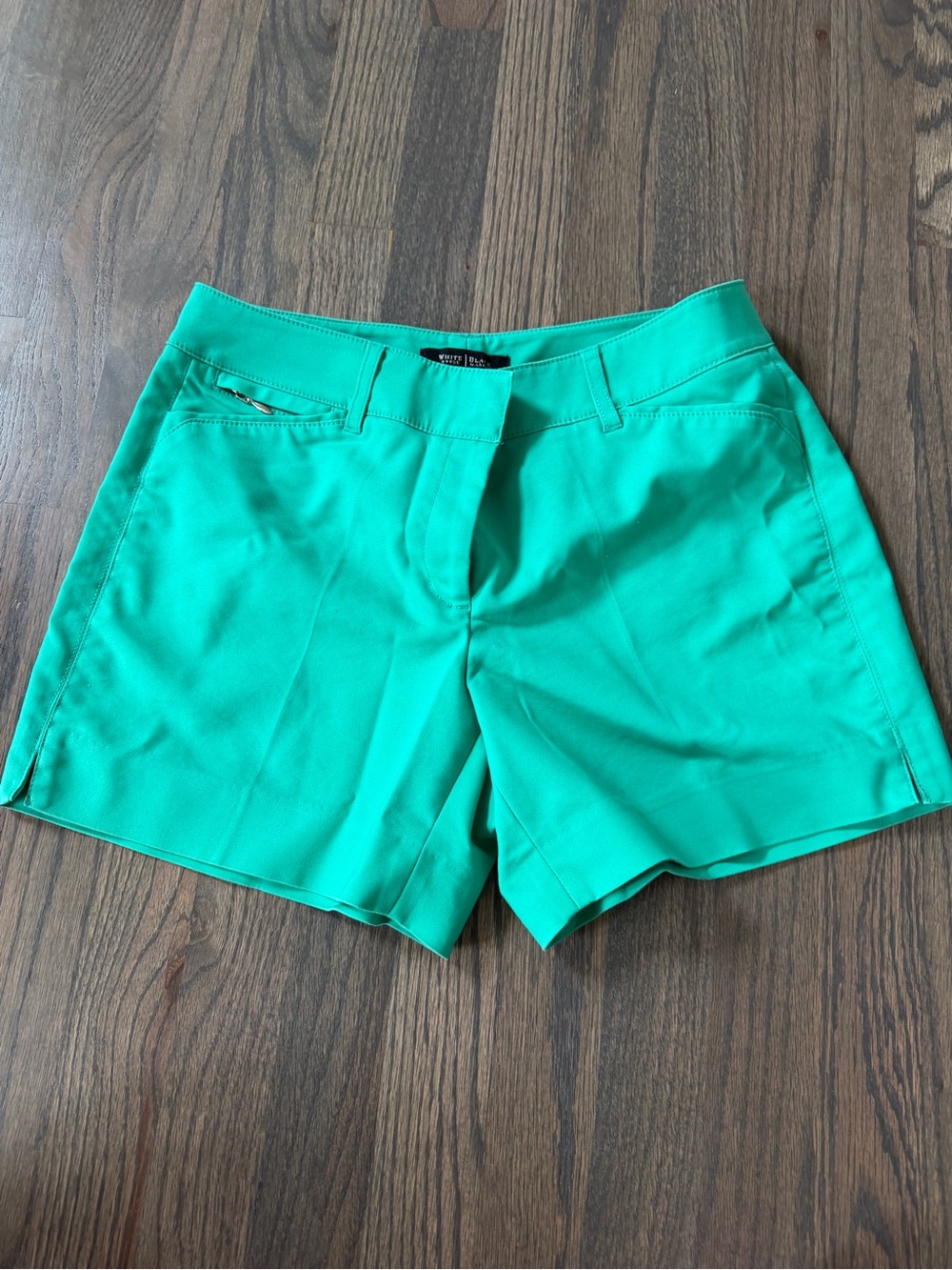 White House Black Market Emerald Green High-Waist Tailored Shorts